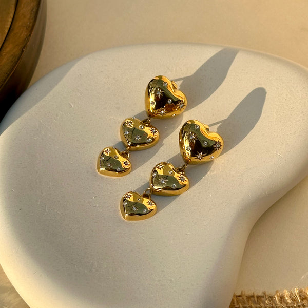 Heart Shape earrings - Niasha