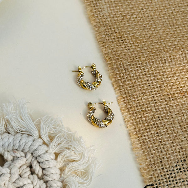 Lil Dazzle Rhinestone Hoops